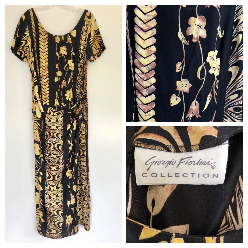 Giorgio Fiorelli Tropical Maxi Dress Size 12